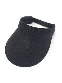 1pc New European And American Style Women's Wide Brim UPF50+ Sun Protection Foldable Beach Hat, Suitable For Spring And Summer - Multicolor - View 11