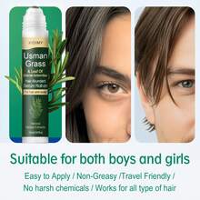 Xioimy 15毫升乌斯曼草和柏树头皮按摩精华，360°按摩滚轮设计，草本植物精华，减少DHT头皮精华 | 舒缓头皮，强健发根，使稀疏头发看起来更浓密丰盈，男女皆宜 [圣诞礼物] - 正裝 - 查看 7