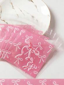 Túi OPP tự dán màu hồng có nơ, túi đựng kẹo trong suốt, thích hợp cho tiệc mừng em bé, sinh nhật, đám cưới, tiệc công chúa, quà tặng nhỏ. - Nhiều màu - Xem 7