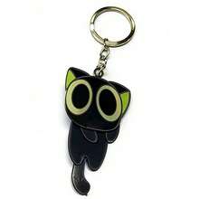 Nuevo accesorio de la película de animación 2 de Luo Xiaohei, llavero colgante de acrílico con el genio del pequeño gato Luo Xiaohei sacudiendo - Multicolor - Ver 10