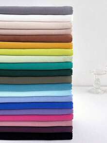 1 pieza Pañuelo de gasa ligero de unicolor, chal decorativo versátil y sencillo para protección solar para mujeres - Verde mostaza - Ver 2