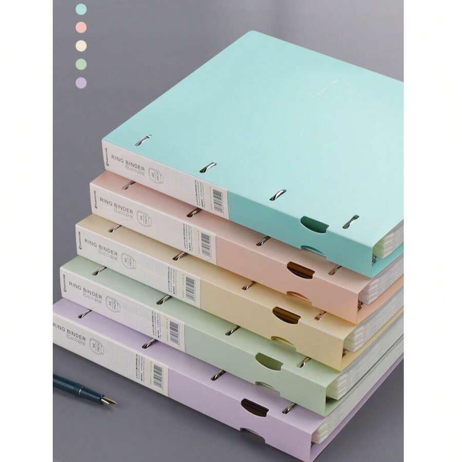 A4 4孔D型环活页夹，办公文件整理器 - 單件 - 查看 1