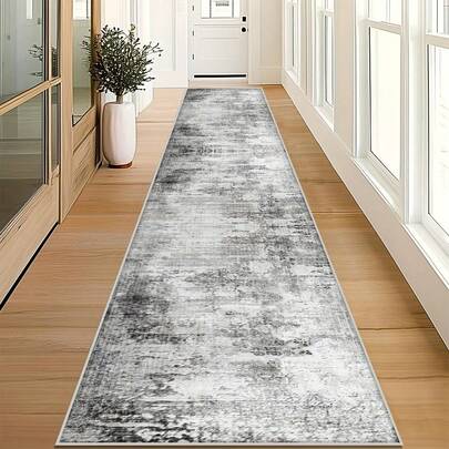 1 件装豪华地毯，现代风格，带边框，可水洗，适用于走廊、厨房等场所，防滑，超薄柔软，也适用于卧室入口、浴室、洗衣房、楼梯等，现代简约家居装饰，柔软舒适的客厅长款装饰地毯，节日装饰