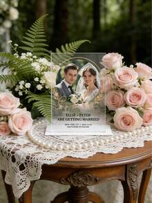 Invitación de boda de acrílico: Invitación de fiesta elegante personalizada, Invitación de boda de acrílico personalizada, Invitación de acrílico, Invitación de lujo, Invitación transparente, Invitación de boda de acrílico personalizada, Invitación de acrílico, Invitación de acrílico minimalista, Invitación de acrílico con tinta blanca, Invitación transparente - Multicolor - Ver 9