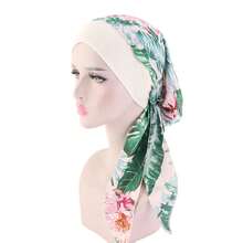 HUAHUA2026 NEW Pre-Tied Turban For Hair Loss, Soft Chemo Comforting Headwear For Women, Comfortable & Stylish Head ScarfHUAHUA - A - 查看 3