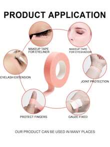 6pcs Eye Shadow Stickers, Eye Shadow & Eyeliner Pencil Auxiliary Tools, Eye Makeup Finishing Stickers, Eye Makeup Protection Stickers, Professional False Eyelash Stickers, Adhesive Fabric False Eyelash Stickers, Breathable Microhole Fabric False Eyelash Stickers, Eyelash Lifting Stickers, Breathable And Low-Allergenic Eyelash Isolation Covers, Eye Shadow Protection Tape Stickers, Eye Makeup Tools, Eye Shadow Tape, Double Eyelid Stickers, Natural Eyeliner Tape, Eye Makeup Auxiliary Tools - Multicolor - View 7