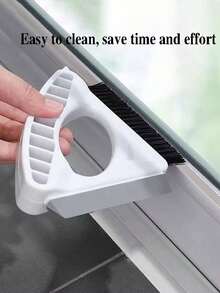 1件装二合一窗槽清洁刷带刮刀 | 手持式缝隙除尘刷，适用于窗槽、浴室和厨房缝隙 - 多色 - 查看 4