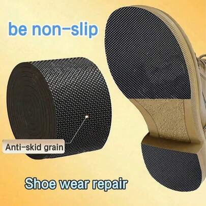 2 Rolls Super Durable Self-Adhesive Shoe Insoles - Anti-Slip Protector For High Heels, Sneakers And Sandals - Easily Repair Worn, Noisy, Heel Damage - Faux Leather Appearance - Textured Insole Design - Durable Faux Leather Insoles - Shoe Accessories - Mother's Day Gift - Bedroom Decor - Garden - Kitchen Decor - Summer - Beach - Travel Essentials - Room Decor - Soft & Cozy - Graduation, Shoe Rack, Storage Saver, Commencement, Congrats Grad, Graduation Party