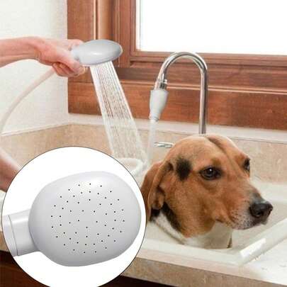 1 vòi xịt bồn rửa di động bằng cao su, vòi xịt cầm tay, thích hợp cho thú cưng, tắm cho em bé, gội đầu, rửa rau củ.