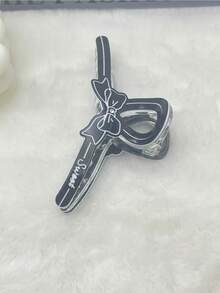 1pc Large Butterfly Claw Clip, Minimalist Versatile Hair Claw Clip For Ponytail - Multicolor - View 6