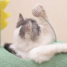 猫咪攀爬架兼猫窝，多功能猫抓柱、跳跃平台、幼猫攀爬树、宠物抓挠家具 - 彩色 - 查看 5