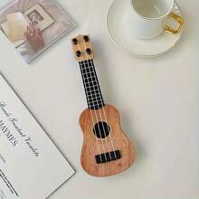 Playable Mini Guitar Decorative Item, Mini Guitar Model Decor, Mini Guitar Model Display, Mini Music Decorative Craft, Home Decor Model, Playable Home Decor - Multicolor - View 5