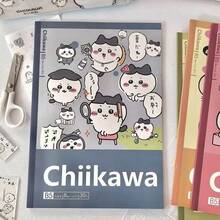 1本可爱卡通动漫人物B5笔记本，可爱女孩横线笔记本，周边笔记本，儿童日记本，记事本，新年礼物，情人节礼物，复活节礼物[随机款式] - 彩色 - 查看 2