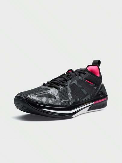 XTEP 特摄第十代云系列篮球鞋，低帮，缓震，防滑，耐磨，专业篮球鞋，黑/经典白