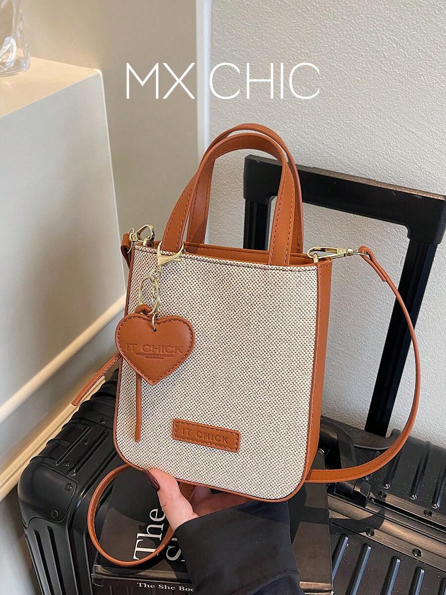 1 buah Tas Tangan Wanita Bahan PU Warna Polos, Penutup Resleting Modis, Cocok untuk Kencan & Hadiah - MultiWarna - View 1