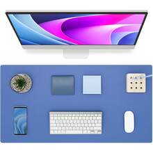 Large Size PU Leather Desk Pad, Office Desk Mat, Anti-Slip Mouse Pad, Waterproof Writing Board, Suitable For Office And Home - A - View 36