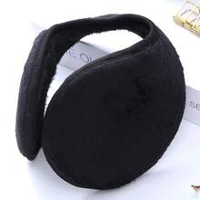 1pc Winter Warm Foldable Ear Muffs, Unisex Plush Earmuffs For Cold Weather - Multicolor - View 5