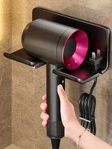 1个/2个装吹风机支架，免钻孔浴室吹风机收纳架，壁挂式吹风机整理架 - 彩色 - 查看 6