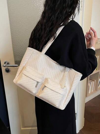 2026新款大容量编织手提包，多功能手提包，适合通勤、旅行、工作，也是馈赠亲朋好友的节日佳品。