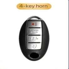 Ốp bảo vệ chìa khóa TPU chất lượng cao, phù hợp với các dòng xe Leaf, Micra, Qashqai, J11, J10, X Trail, T32, Versa Note, Patrol - Vỏ bảo vệ điều khiển từ xa bền chắc với vòng kim loại và dây đeo, thiết kế đen vàng. - A4 - Xem 2