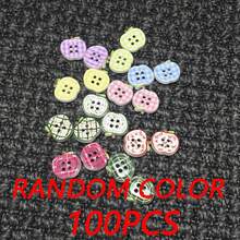 Apple Print 4 Hole Button, Handmade Hair Clip, Hair Scrunchie, DIY Decor Pendant, Beaded Decoration, Scrapbooking Accessory, Bag DIY Decoration - Color Mixing - View 14