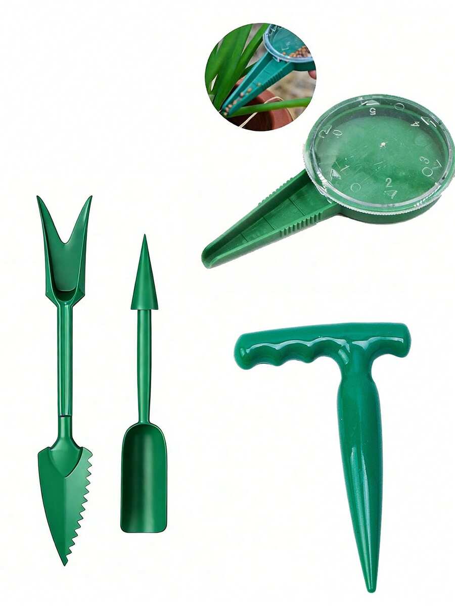 Bộ 4 dụng cụ gieo hạt mini cầm tay, bộ dụng cụ làm vườn. - Bộ gieo hạt 4 món - Xem 1