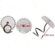 50-Piece Twist Pins - 0.6 Inch Screw Nail Pins Slipcovers And Bed Skirts - Default - View 4