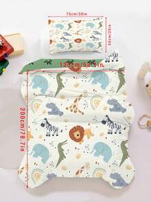 2/3pcs Soft Children's Duvet Cover Set, Bohemian Style Animal Pattern Bedding, Colorful Jungle Print Bedding Set, Suitable For Children's Bedroom All Seasons (Twin/Full/Queen Size) - Multicolor - View 11
