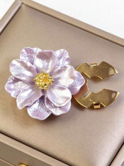 5-Blüten Jasmin Blume Perlknopf Abdeckung, dekorative Ärmelknöpfe für Frauenkleidung