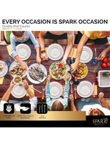 30pcs Rose Gold Stainless Steel Portuguese Style Cutlery Set - Rose Gold - View 4