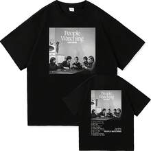 Sam Fender People Watching 2026 Tour TShirt Men_women Clothing Retro Harajuku High Quality Clothes C - Black - View 1