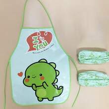 10pcs/1pc Cartoon Kids Painting Waterproof Apron, Durable Non-Woven Polyester Fabric Easy To Clean, Suitable For Craft Classes, Home Handwork - Multicolor - View 8