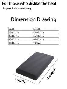 1pc Cooling Silk Pillowcase/Cushion Cover, Breathable And Cooling, With Overlocked Seams, Made From Summer Cooling Technology Fabric, Designed Specifically For Sleepers Who Tend To Sweat - Cooling Pillowcase - Dark Gray - View 3