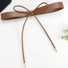 2件套女士腰带，时尚复古甜美优雅蝴蝶结腰带，适合搭配夹克、外套、连衣裙，凸显腰线 - A - 查看 5