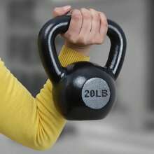 Cast Iron Kettlebell, Professional Strength Training Kettlebell For Home Gym & Fitness - 20 Pounds - View 7
