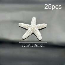 1.18英寸树脂海星装饰品，可爱迷你海星，适用于婚礼、节日装饰、家居装饰和DIY工艺品 - 星星 - 查看 15