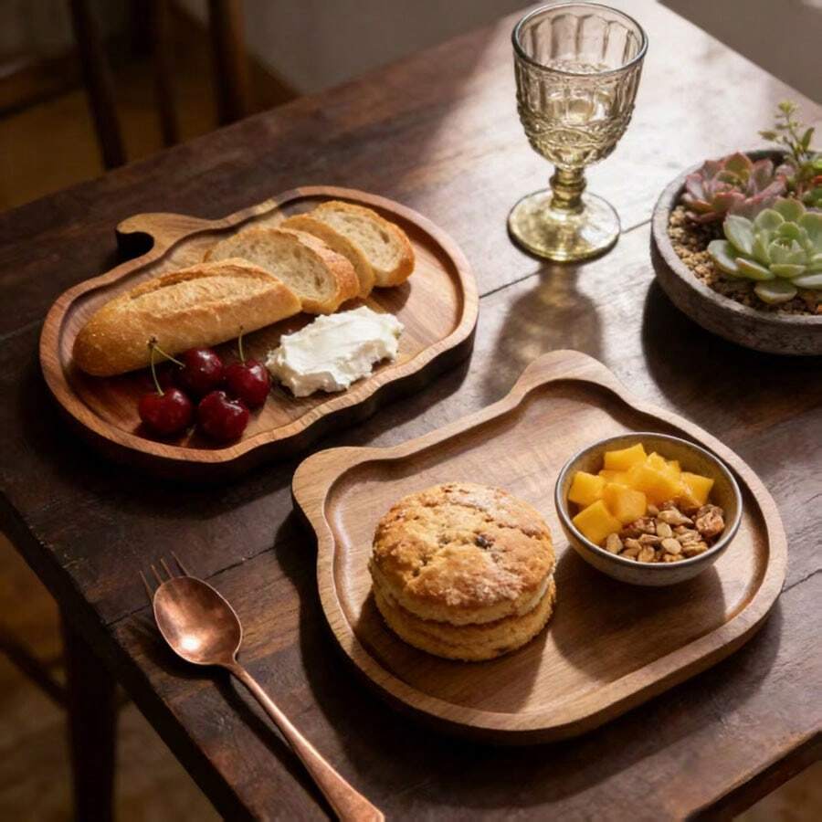 1 chiếc khay đựng phô mai và thịt nguội bằng gỗ, hình quả bí ngô và chú chó, đĩa phục vụ bằng gỗ keo mộc mạc, bộ khay đựng phô mai và thịt nguội, khay đựng thức ăn, đĩa khai vị, đĩa đựng đồ ăn nhẹ, trái cây và tráng miệng, thích hợp cho nhà bếp, phòng ăn, phòng khách, người yêu thú cưng, tân gia, kỷ niệm, nhà hàng theo chủ đề, các buổi tụ họp. - Xem 1