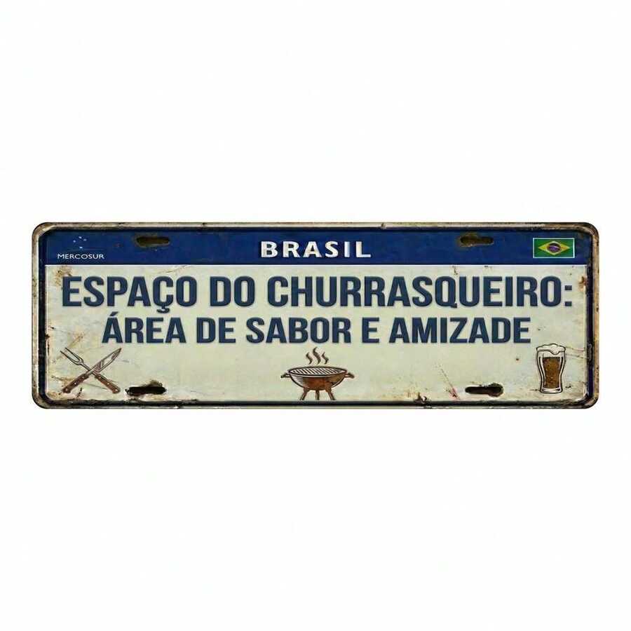 Fun Decorative Wall Plaque In MDF, 40x13cm, With A Phrase For The Barbecue Corner. - 11 - View 1