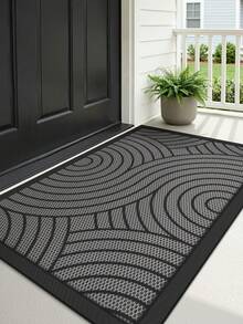 DAJIANG 1pc Thick PVC Rubber Non-Slip Doormat, Waterproof & Durable, Suitable For Indoor & Outdoor, Easy To Hand Wash & Clean, Applicable For Home And Commercial Spaces, Multiple Sizes Available - Multicolor - View 5