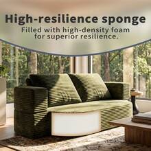 Sofa Bed Mattress - 綠色 + 燈芯絨 + 雙人座 + 休閒 - 查看 12