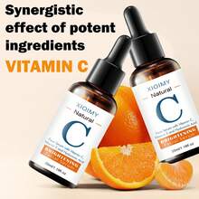 Xioimy 35毫升天然维生素C面部保湿精华，蕴含透明质酸和维生素E，提亮肤色，令肌肤更显年轻、光滑、水润细腻，适合所有肤质。 - 透白色 - 查看 7