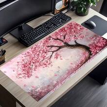 1 件装树形艺术设计鼠标垫 | 游戏键盘配件 | 防滑橡胶长方形鼠标垫 | 耐用加厚表面 | 精准操控，稳定舒适 | 全面覆盖键盘和鼠标 | 适用于游戏、办公桌和笔记本电脑 | 生日、同事、万圣节、圣诞节、感恩节的理想礼物 - 鼠標墊 - 查看 3