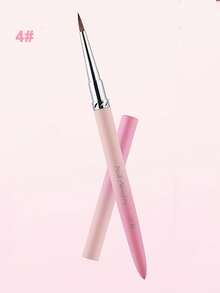 1pc Pink Gradient Handle Nail Drawing Brushes For Manicure Lines Painting Gradient UV GEL Extension Builder Drawing Pen - Multicolor - View 8