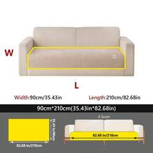 1pc All-Season Anti-Slip Sofa Cushion - Khaki - View 13