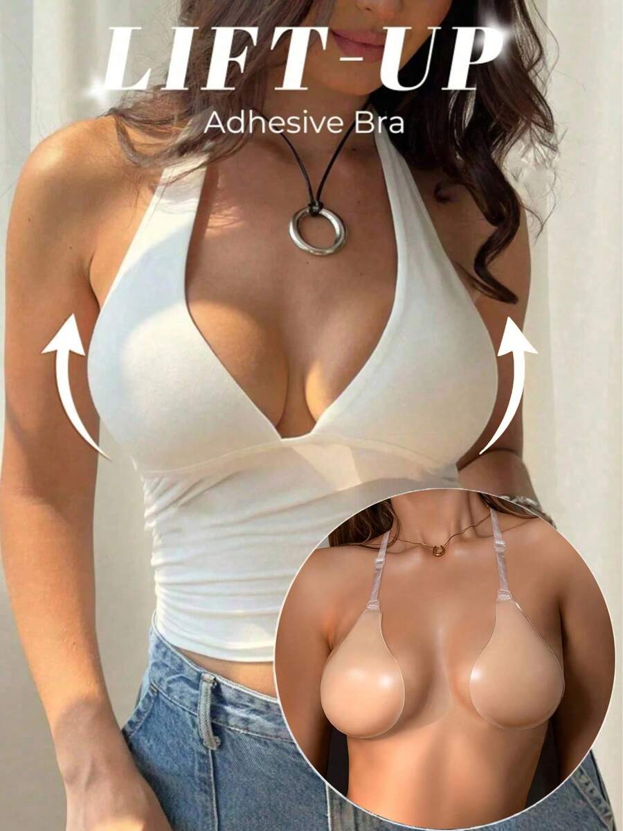 1 件装女士无背隐形提拉文胸，硅胶材质，隐形肩带，适合搭配婚纱、晚礼服、露肩上衣、露背上衣、吊带背心、紧身连衣裙、薄纱上衣、吊带背心套装、新娘送礼会、旅行、派对、鸡尾酒会、婚礼、正式晚宴、慈善活动、毕业典礼、约会之夜、早午餐、音乐节和其他场合。 - 彩色 - 查看 1