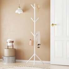 1pc Black & White Multi-Function Storage Hook Rack - Space-Saving Plastic Design With Hooks For Hats, Bags And Towels, Suitable For Dorm, Bedroom, Closet - Max Load 1kg - Multicolor - View 4