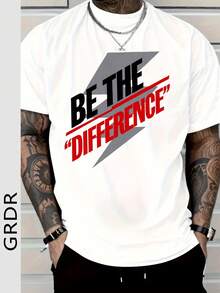 GRDR Men's Retro American Pattern Print Loose Crew Neck Short-Sleeve T-Shirt, Comfortable And Breathable, Perfect For Summer, Leading The Fashion. - 白色 - 查看 2
