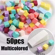 400pcs Assorted Multi-Color Mini Nail Sponges, Nail Art Sponges For Gradient Nail Design, Square Nail Sponge Applicator, Professional Nail Salon And Home Use - Multicolor - View 9