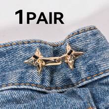 1/2/3/5 Pairs Star Shaped Waist Cincher Clips, Waist Shaping Magic Tool, Adjustable Waist Fastener Clips For Belts, Scarves, Shawls, Sweaters - Silver - View 13