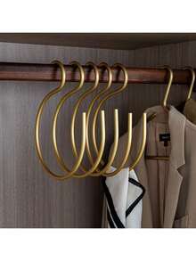 铝合金多功能节省空间挂钩，可用于悬挂帽子、毛巾、围巾等。多功能衣柜收纳架，简约春季风格，适合夏季上衣。 - 彩色 - 查看 2